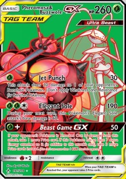 SM Unbroken Bonds 191/214 Pheromosa & Buzzwole GX (Tag Team)
