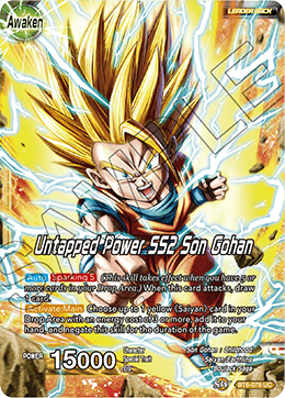 DBS Destroyer Kings BT6-079 Son Gohan / Untapped Power SS2 Son Gohan (Leader)