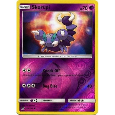 SM Unified Minds 082/236 Skorupi Reverse Holo