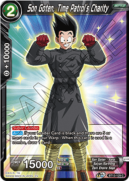 DBS Supreme Rivalry BT13-129 Son Goten, Time Patrol's Charity