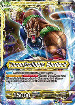DBS Colossal Warfare BT4-071 Bardock / Uncontrollable Bardock (Leader) Foil