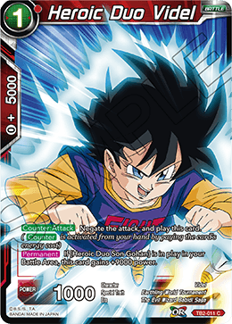 DBS World Martial Arts Tournament TB2-011 Heroic Duo Videl Foil