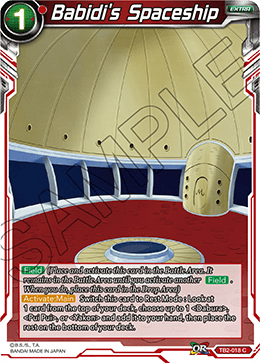 DBS World Martial Arts Tournament TB2-018 Babidi's Spaceship Foil