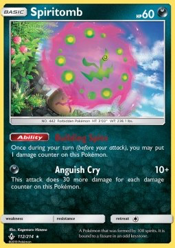 SM Unbroken Bonds 112/214 Spiritomb Holo Rare