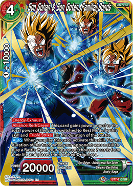 DBS Assault of the Saiyans BT7-113 Son Gohan & Son Goten, Familial Bonds (SR)
