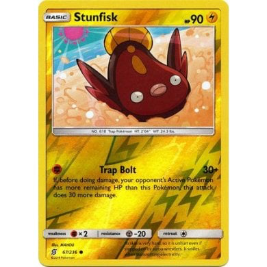 SM Unified Minds 067/236 Stunfisk Reverse Holo
