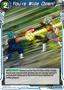 DBS Assault of the Saiyans BT7-047 You're Wide Open!