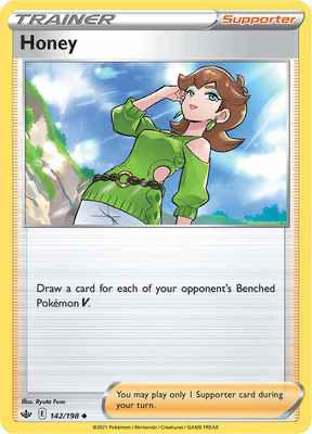 SWSH Chilling Reign 142/198 Honey Reverse Holo