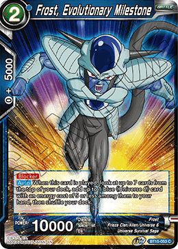 DBS Saiyan Showdown BT15-053 Frost, Evolutionary Milestone Foil