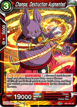 DBS Draft Box 4: Dragon Brawl DB1-007 Champa, Destruction Augmented Foil