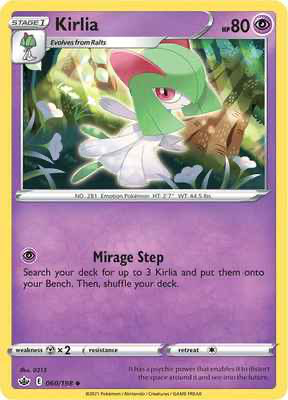 SWSH Chilling Reign 060/198 Kirlia Reverse Holo