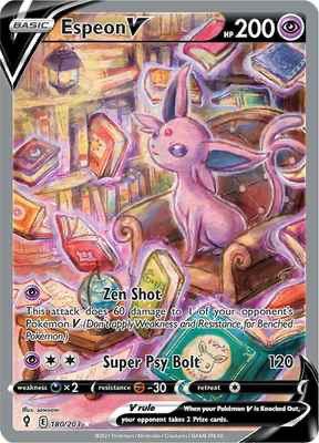 SWSH Evolving Skies 180/203 Espeon V Alternate Art