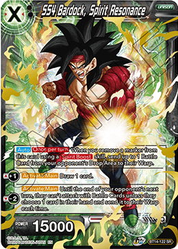 DBS Cross Spirits BT14-122 SS4 Bardock, Spirit Resonance SR