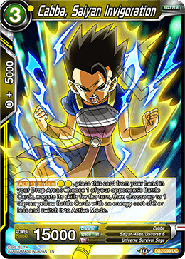 DBS Draft Box 5: Divine Multiverse DB2-099 Cabba, Saiyan Invigoration Foil