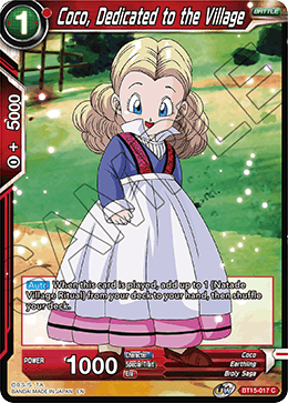 DBS Saiyan Showdown BT15-017 Coco, Dedicated to the Village