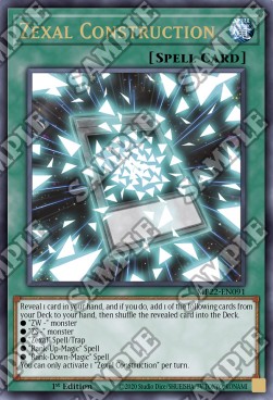 Yu-Gi-Oh! 2022 Tin of the Pharaoh's Gods Mega Pack MP22-EN091 Zexal Co –  JGC Collectables