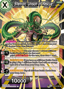 DBS Rise of the Unison Warrior BT10-125 Shenron, Unison of Rescue (SR)
