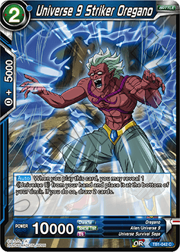 DBS The Tournament of Power TB1-042 Universe 9 Striker Oregano Foil