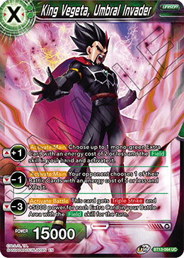 DBS Supreme Rivalry BT13-064 King Vegeta, Umbral Invader Foil