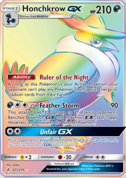 SM Unbroken Bonds 223/214 Honchkrow GX