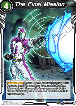 DBS Draft Box 5: Divine Multiverse DB2-163 The Final Mission