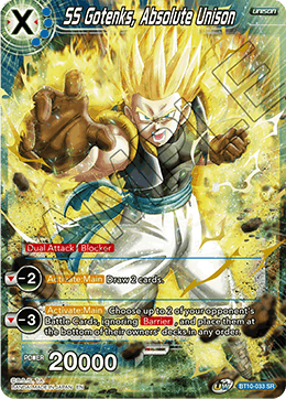 DBS Rise of the Unison Warrior BT10-033 SS Gotenks, Absoute Unison (SR)