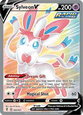 SWSH Evolving Skies 183/203 Sylveon V Full Art