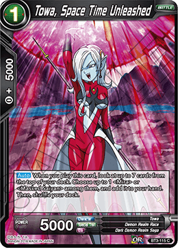 DBS Cross Worlds BT3-115 Towa, Space Time Unleashed