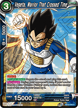 DBS Rise of the Unison Warrior BT10-042 Vegeta, Warrior That Crossed Time Foil