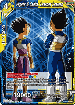 DBS Saiyan Showdown BT15-147 Vegeta & Cabba, Lessons Learned Foil