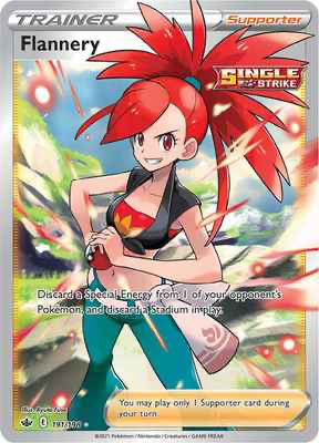 SWSH Chilling Reign 191/198 Flannery Full Art