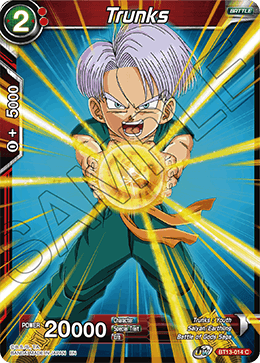 DBS Supreme Rivalry BT13-014 Trunks