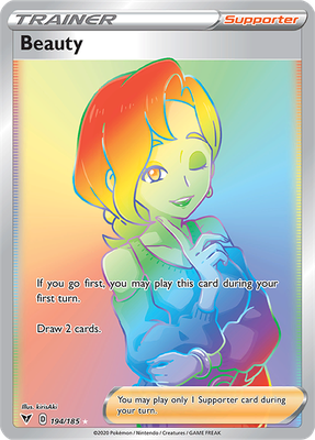 SWSH Vivid Voltage 194/185 Beauty Rainbow Rare