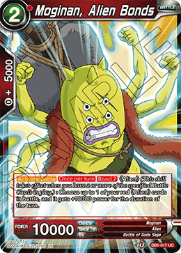 DBS Draft Box 4: Dragon Brawl DB1-017 Moginan, Alien Bonds Foil