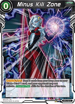 DBS Colossal Warfare BT4-122 Minus Kili Zone Foil