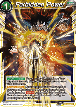 DBS Saiyan Showdown BT15-119 Forbidden Power SR