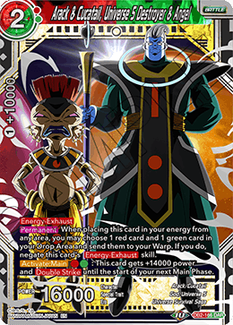 DBS Draft Box 5: Divine Multiverse DB2-166 Arack & Cucatail, Universe 5 Destroyer & Angel (DAR)