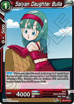 DBS Colossal Warfare BT4-014 Saiyan Daughter Bulla