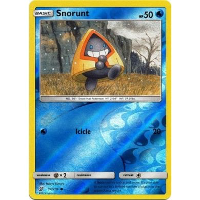SM Unified Minds 037/236 Snorunt Reverse Holo