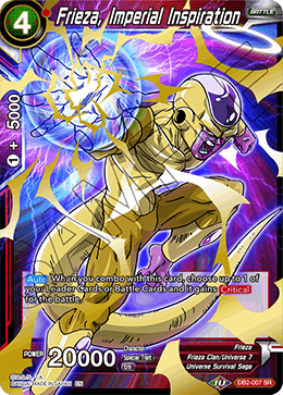 DBS Draft Box 5: Divine Multiverse DB2-007 Frieza, Imperial Inspiration (SR)