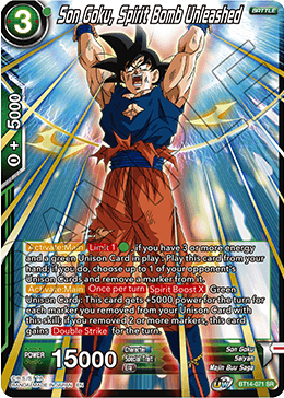 DBS Cross Spirits BT14-071 Son Goku, Spirit Bomb Unleashed SR