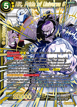 DBS Assault of the Saiyans BT7-079 Hit, Pride of Universe 6 (SPR)