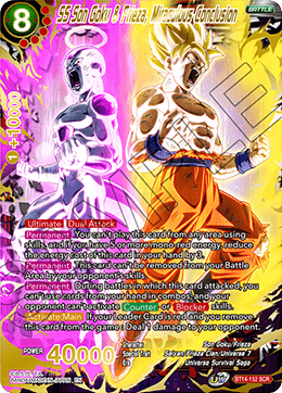 DBS Cross Spirits BT14-152 SS Son Goku & Frieza, Miraculous Conclusion SCR