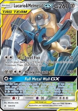 SM Unbroken Bonds 120/214 Lucario & Melmetal GX (Tag Team)