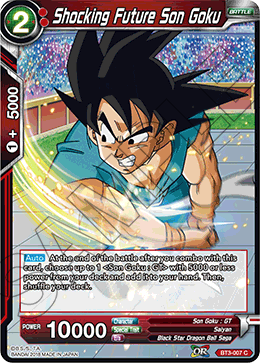 DBS Cross Worlds BT3-007 Shocking Future Son Goku Foil