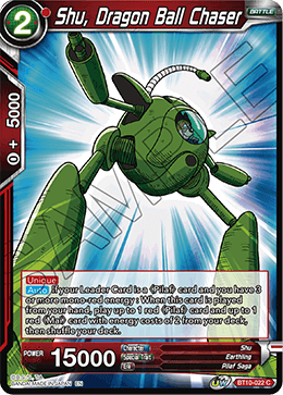 DBS Rise of the Unison Warrior BT10-022 Shu, Dragon Ball Chaser Foil