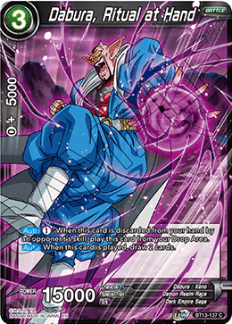 DBS Supreme Rivalry BT13-137 Dabura, Ritual at Hand Foil
