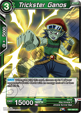 DBS The Tournament of Power TB1-068 Trickster Ganos Foil