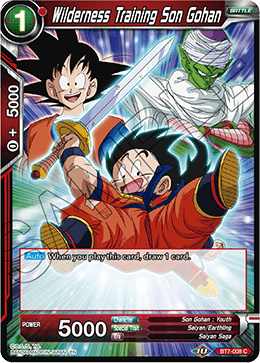 DBS Assault of the Saiyans BT7-008 Wilderness Training Son Gohan Foil