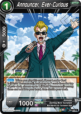 DBS World Martial Arts Tournament TB2-066 Announcer, Ever-Curious